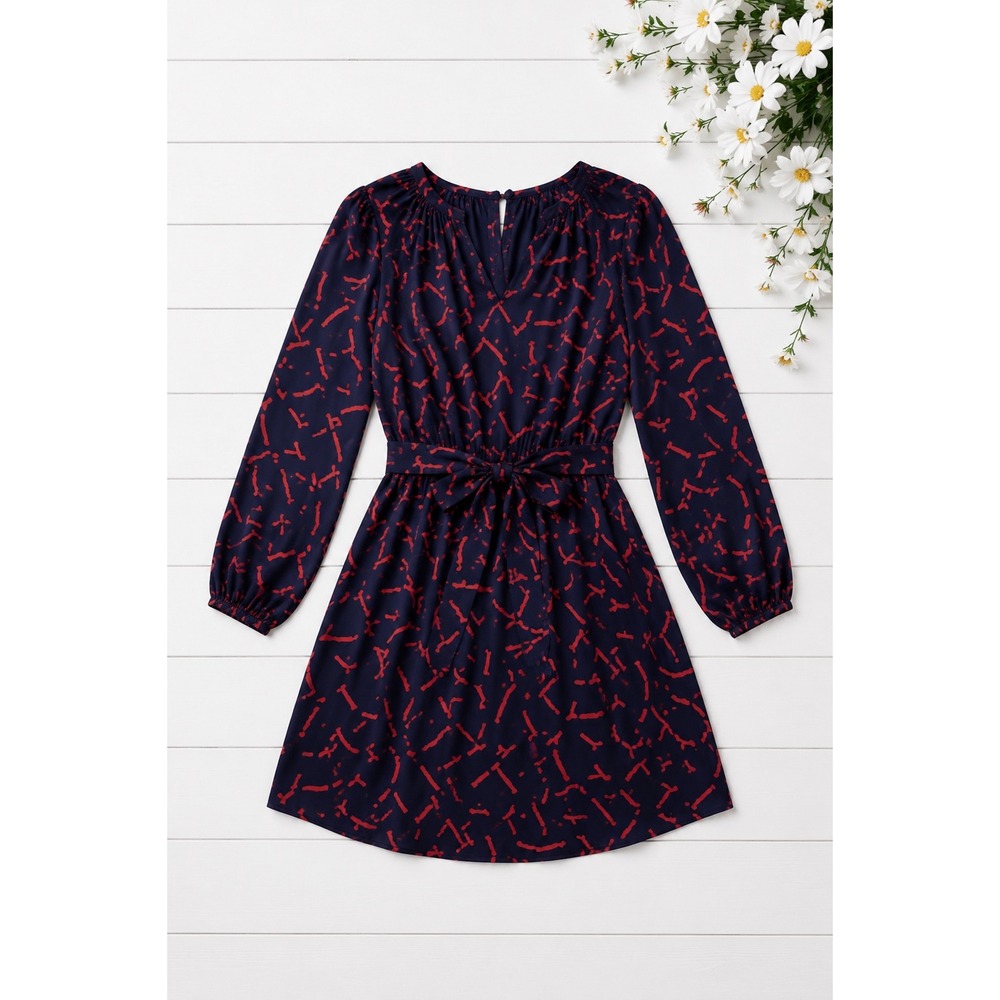 Shoshanna Pritzker‎ Print Carla 100% Silk Dress Mini Dress